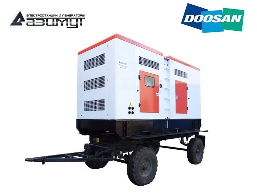 Дизельный генератор Азимут ЭД-450-Т400-1РПМ17 Doosan на шасси в капоте