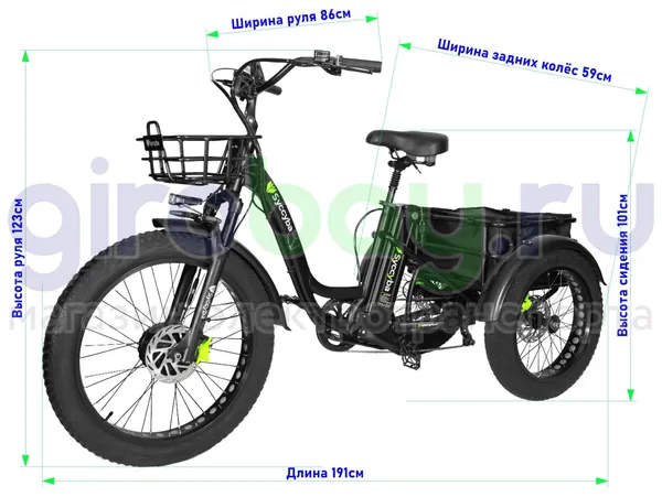 Электровелосипед Syccyba Trike 2.0 фото №2