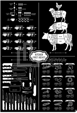 Панно Follygraph Kitchen First Aid Kit, бумага, 59,5 42 см