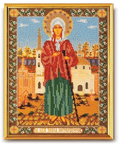"Свт.Ксения Петербургская"-В-176  вышивка