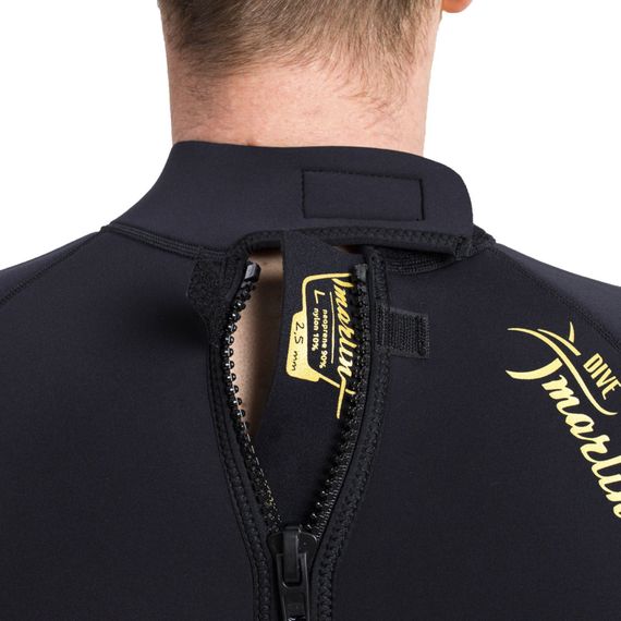 Гидрокостюм Marlin Malibu Ultra Shorty Man 2,5 мм черно-золотой
