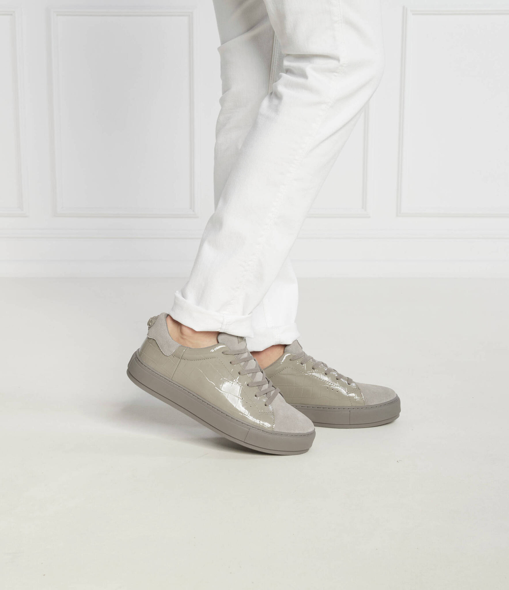 Кожаные кроссовки laney croc Kurt Geiger - серый(8505320109)