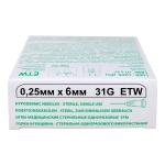 Игла для мезотерапии SFM ETW 31G 0,25 х 6 мм 50 шт