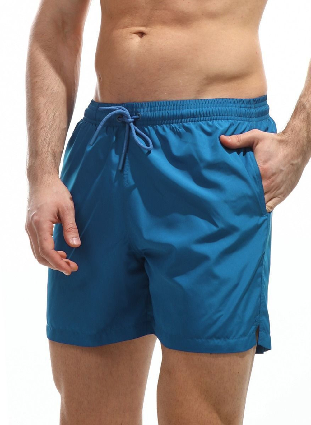 Мужские пляжные шорты +size (Размер: 4X) (Цвет: черный)