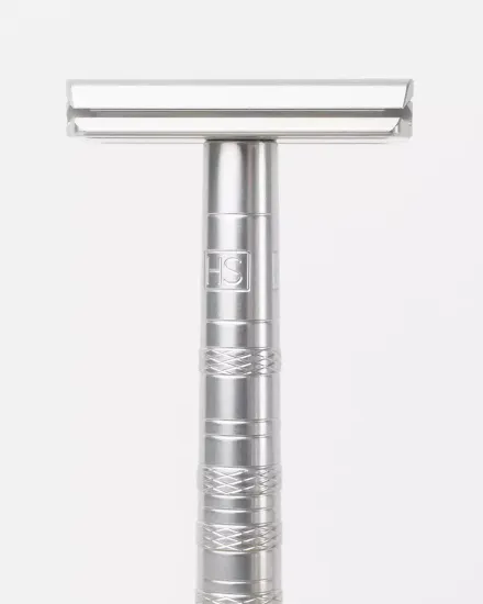 Т-образная бритва (станок) Henson Shaving AL13 v2.0, серебристая, Medium