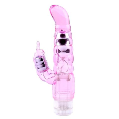 Розовый вибратор-кролик My Dual Pleasure - 21 см. (Цвет: розовый)