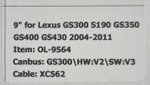 Установочный комплект для LEXUS GS 2004-2011  KUBERG OL-9564