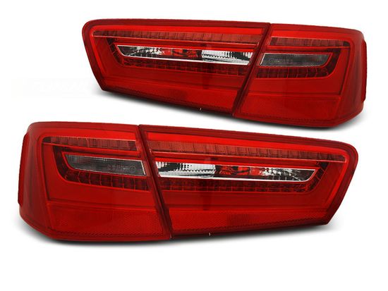 Задние фонари RED WHITE LED для Audi A6 C7 sedan