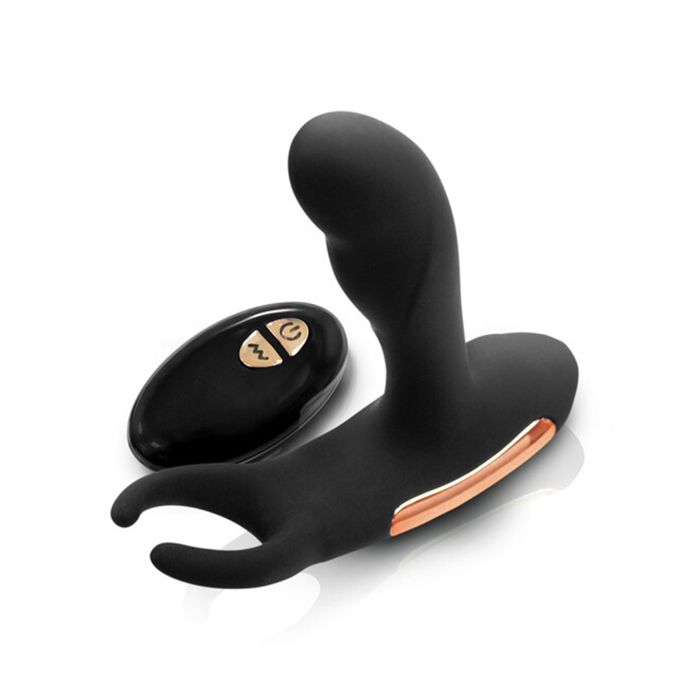 Массажер простаты с вибрацией и функцией нагрева Renegade Sphinx Warming Prostate Massager (черный) (Цвет: черный)