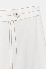 ЛЬНЯНАЯ ЮБКА НА ЗАПÁХЕ СО СТРОЧКОЙ — ZARA
