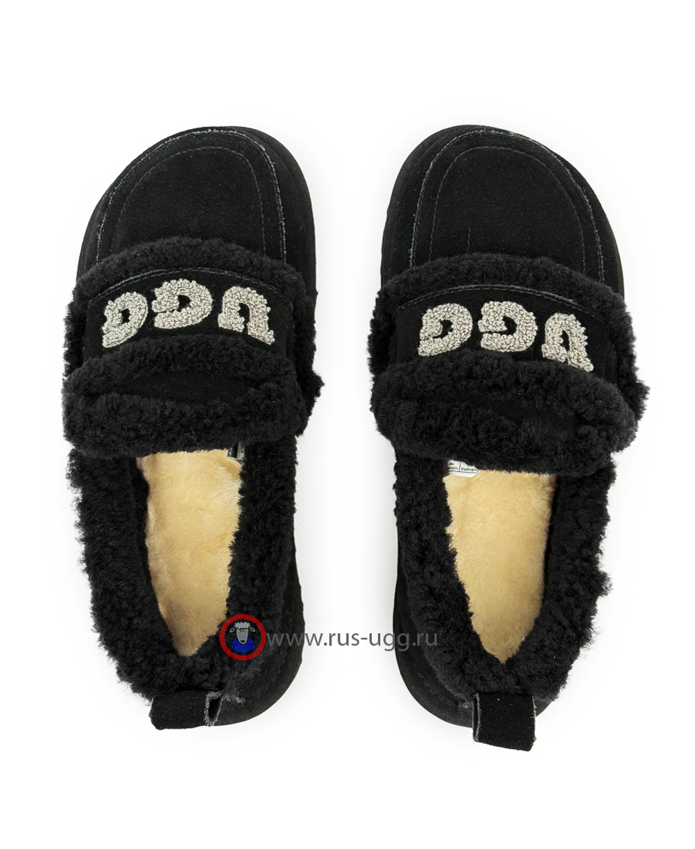 UGG CLASSIC FAT DING SLIP ON Black