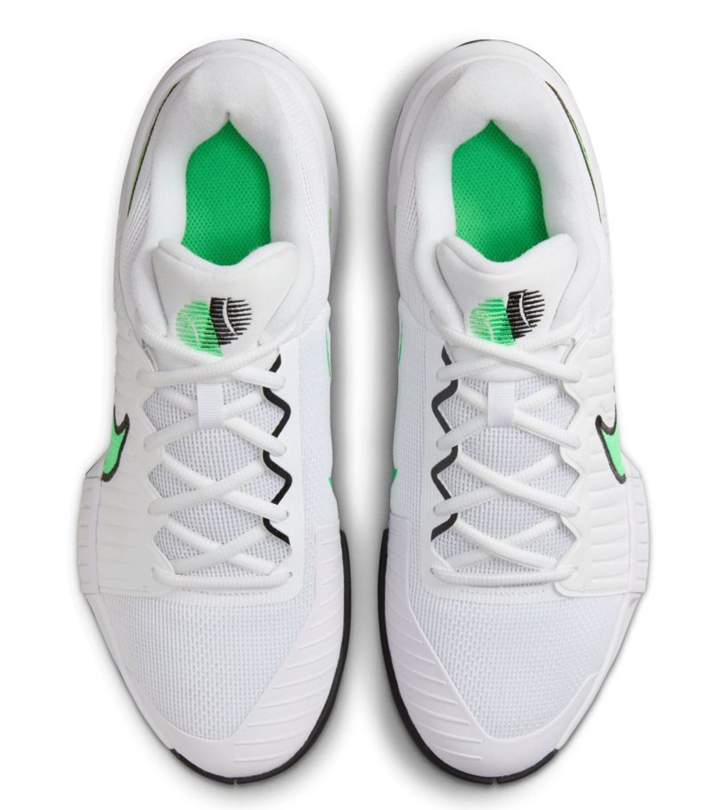 Мужские кроссовки теннисные Nike Zoom GP Challenge Pro - white/poison green-black
