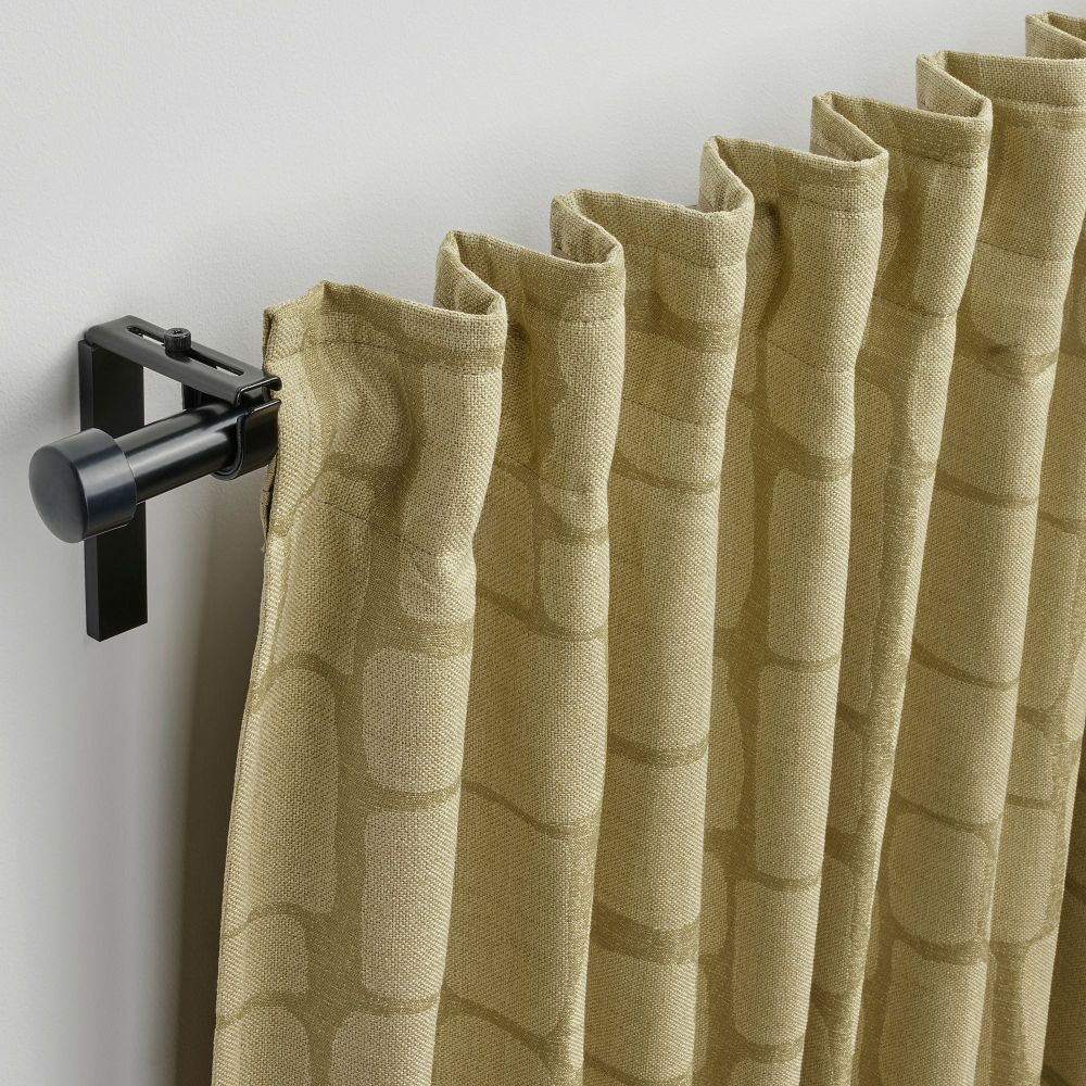 Комплект штор IKEA LONNSTAVMAL, Оливковый, 145x250 см, 2 шт
