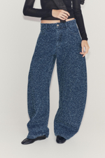 ДЖИНСЫ WIDE LEG СО СРЕДНЕЙ ПОСАДКОЙ И ТЕКСТУРОЙ — ZW COLLECTION — ZARA