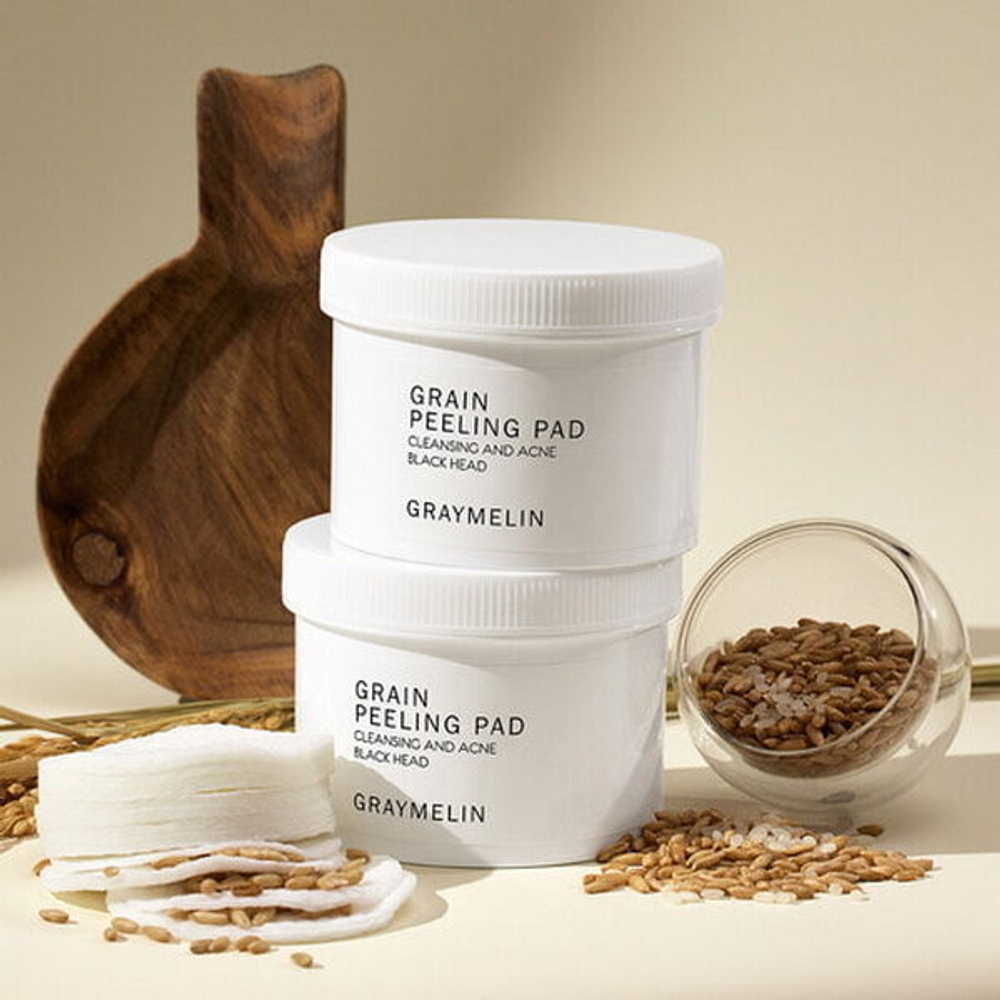 Пилинг-пэды с экстрактом риса и BHA-кислотами Graymelin Grain Peeling Pad, 70шт