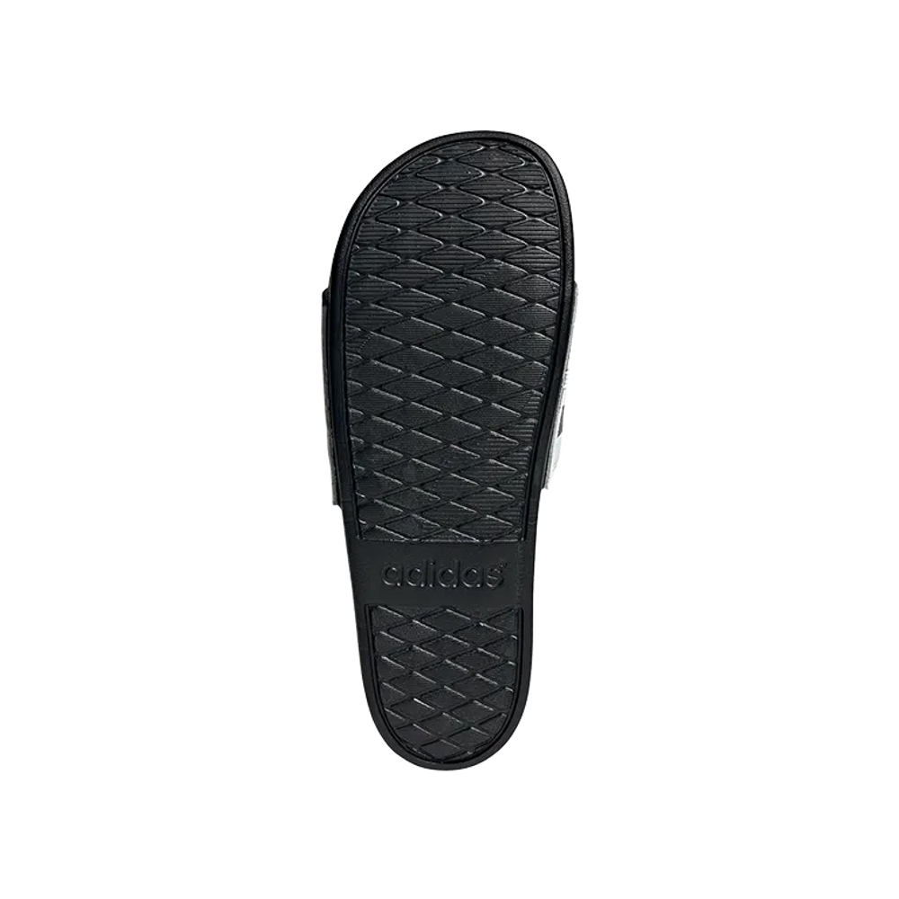 Adidas Comfort Белые-Черные Шлепанцы