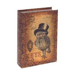 GAEM Шкатулка-книга с кодовым замком, L18 W7 H27 см