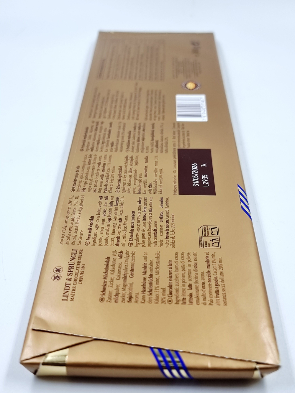 Шоколад Lindt Swiss Premium Chocolate молочный 300 г (из Финляндии)