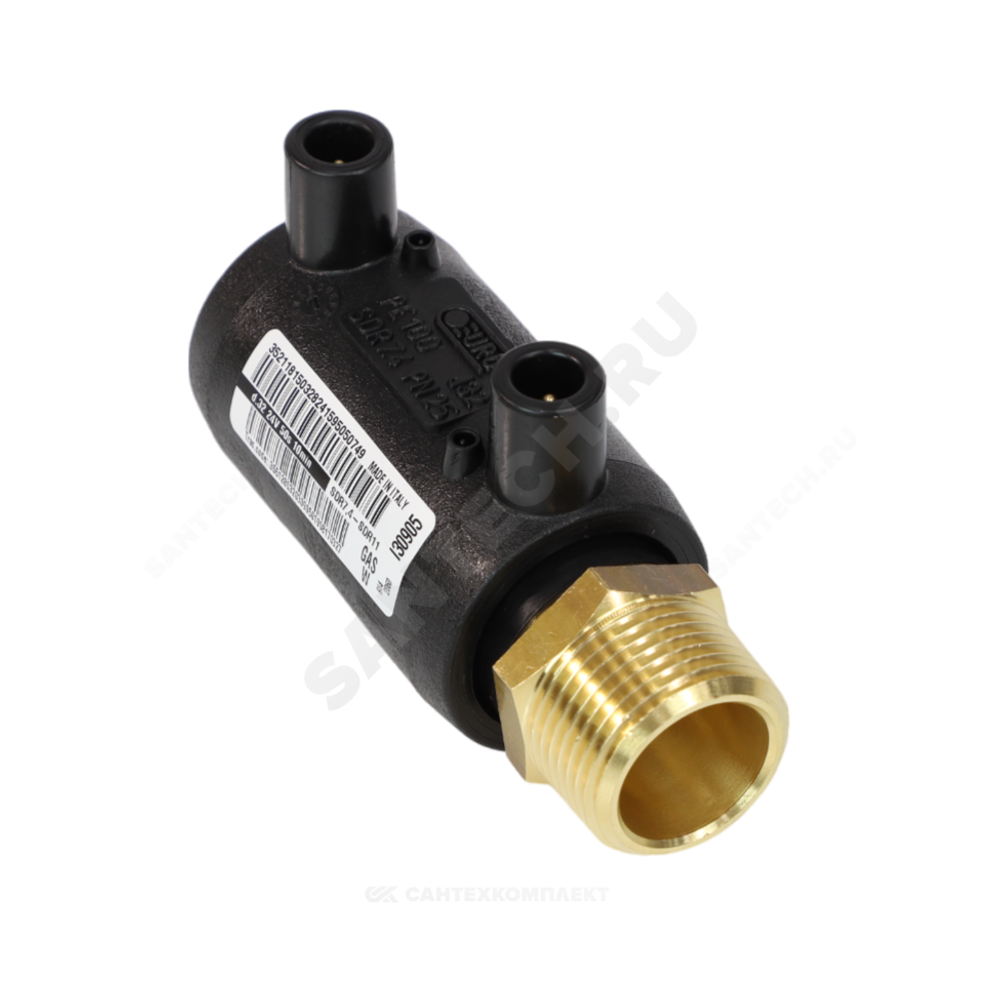 Переход электросварной ПЭ100 Дн 63х2" НР Ру25 SDR7,4 EUROSTANDARD 2161160063
