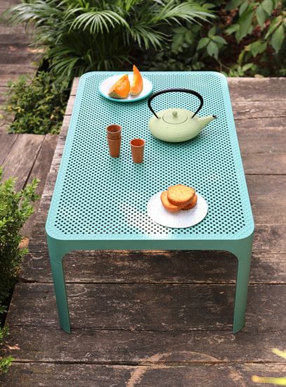 Столик пластиковый журнальный Net Table 100 Nardi цвет ментоловый