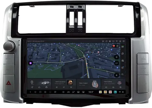 Магнитола для Toyota Land Cruiser Prado 150 2009-2013 (взамен 7" навигации) - Kuberg DUDU7 SF-9613-3 QLed+2K, UIS7870 (DUDU7), Android 13, Быстрейшая, CarPlay, SIM-слот
