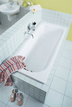 Kaldewei SANIFORM PLUS Стальная ванна Mod.363-1 170*70*41, Easy clean, alpine white, без ножек