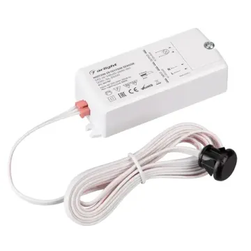 Бесконтактный ИК-выключатель ламп и освещения 220V (чёрный сенсор в комплекте) 041987 белый SR2-IN-S98x35-200W-WH Arlight