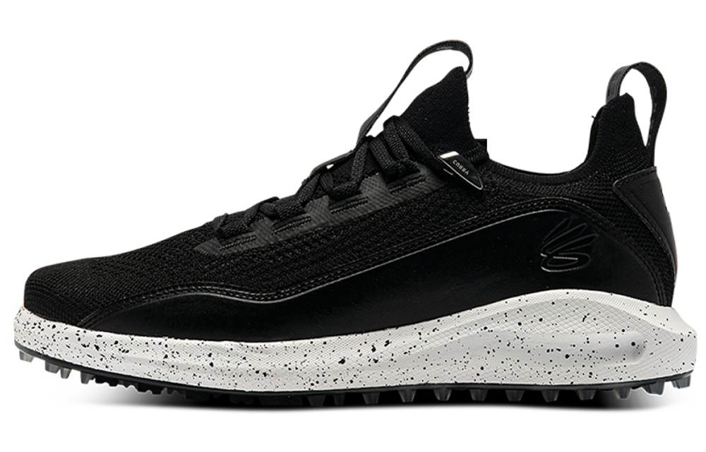 Under Armour Curry 8 Golf Spikeless "Black White"