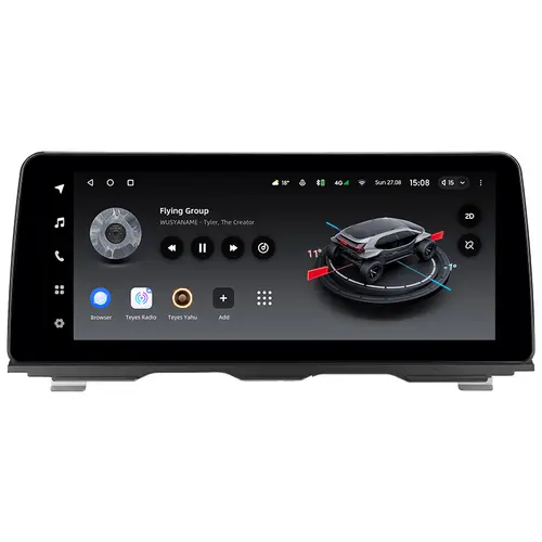 Магнитола для BMW 5-серия F10 2010-2012 CIC - Teyes LUX ONE монитор 12.3" на Android 10, Быстрая, CarPlay, 4G SIM-слот