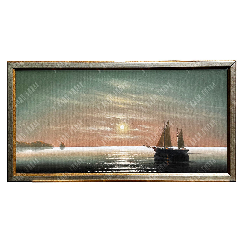Кириллов К. Вечер на море. Масло. 2020-е гг.