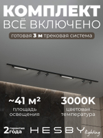Комплект трековый Hesby Lighting No5 однофазная накладная Skylite HSBL_kompl_S005_NI3B3K