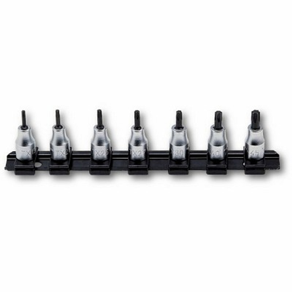 233 3/8 NTX/S7 Набор из 7-ми головок для винтов TORX, 3/8", USAG (Италия)