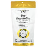 California Gold Nutrition, Pet, добавка 4 в 1 для собак, 120 жевательных таблеток, 480 г (16,93 унции)