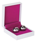 Серебристые вагинальные шарики Ben Wa Balls Heavy Weight Silver (Цвет: серебро)