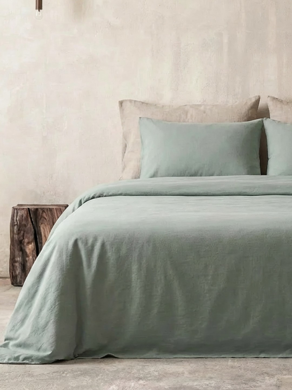 КПБ MAJOLİ Stonewashed PAMPAS 1,5-сп. под. 160*220, прост. 160*240, нав. 50*70-1шт. Вар. Хлоп.