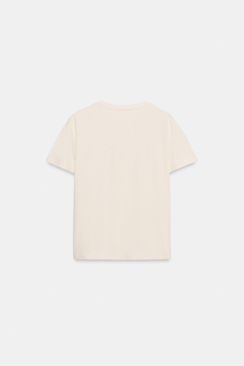 ХЛОПКОВАЯ ФУТБОЛКА В СТИЛЕ РУСТИК — ZARA