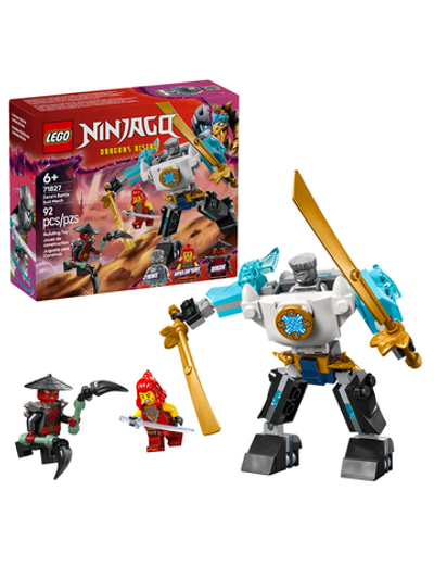 Конструктор Лего Ниндзяго Боевой робот Зейна в броне 71827 | LEGO Ninjago Zane’s Battle Suit Mech боевой робот 92 дет 6+