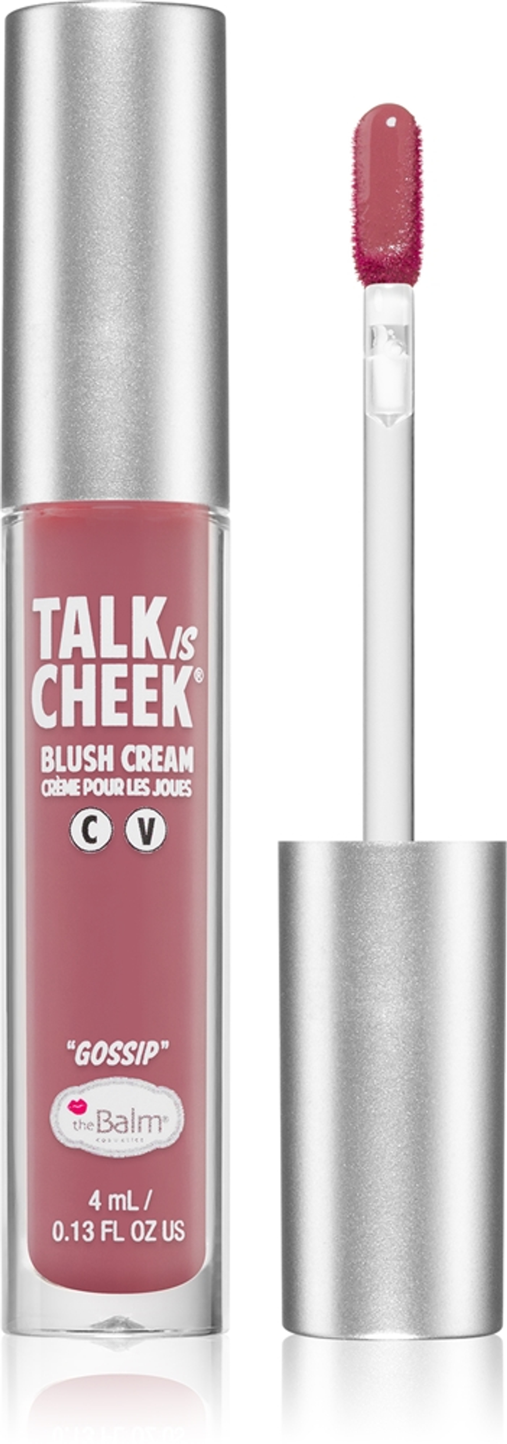 theBalm Talk is Cheek - Румяна для щек в креме оттенок Gossip, 4 ml