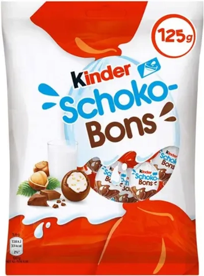 Kinder Schoko Bons — молочный шоколад, 125 г - Kinder