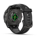Смарт-часы Garmin Fenix 8 Amoled 43 мм Sapphire Carbon Grey Titanium, черно-серый браслет, 010-02903-21