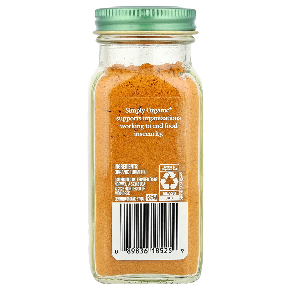 Simply Organic, куркума, 67 г (2,38 унции)