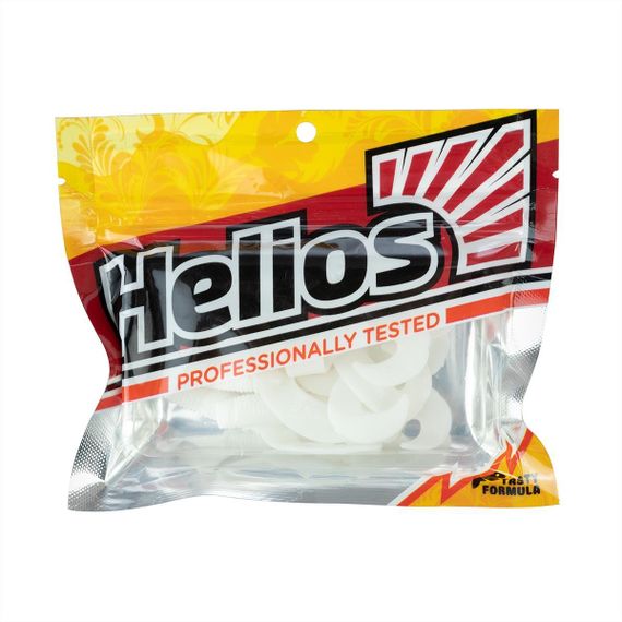 Твистер Helios Credo Double Tail 1,96"/5 см White 10шт. (HS-27-001)