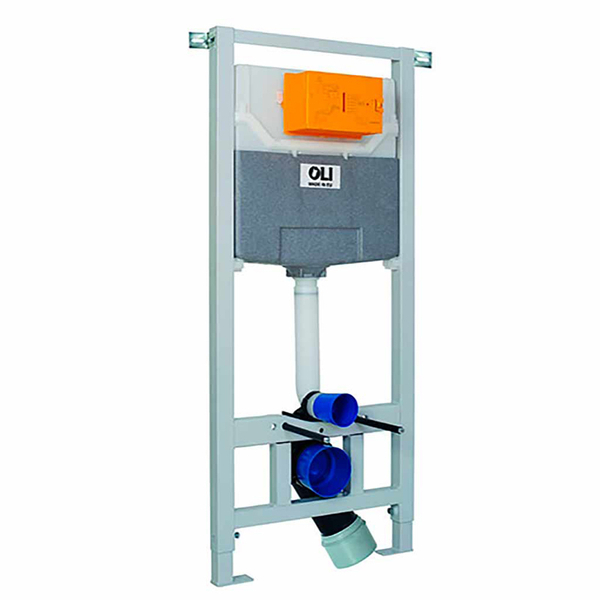 Инсталляция для подвесного унитаза  OLI 120 ECO Sanitarblock pneumatic (Пневматическая, метал. крепления) 879235