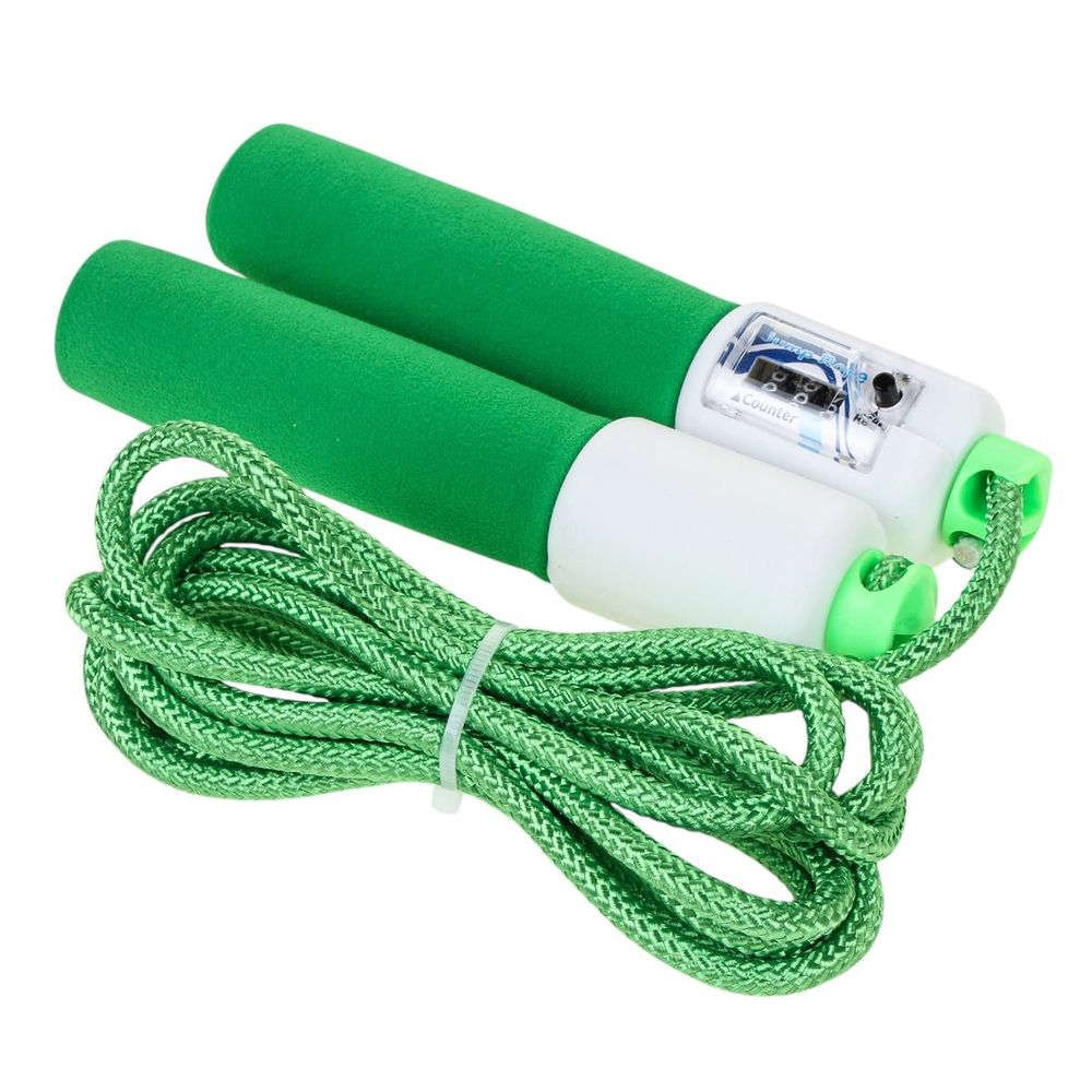 Скакалка тканевая со счетчиком 2,6м. цвет микс, блист. obl-524