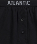 Мужские трусы боксеры Atlantic, набор из 2 шт., хлопок, черные + серый меланж, 2MBX-025