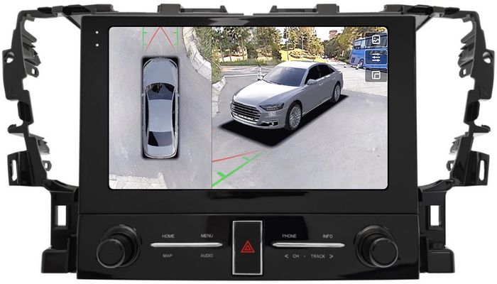 Магнитола для Toyota Alphard 30, Vellfire 2015-2023 (более 10 динамиков, рамка с крутилками) - Teyes CC3-2K-360 монитор 10.36" 2K QLED на Android 10, Быстрая, CarPlay, 4G SIM-слот, 4 камеры в комплекте