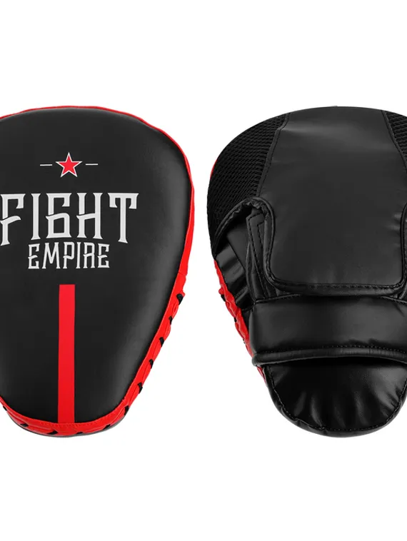 Лапа боксёрская FIGHT EMPIRE PRO, 1 шт., цвет чёрный/красный