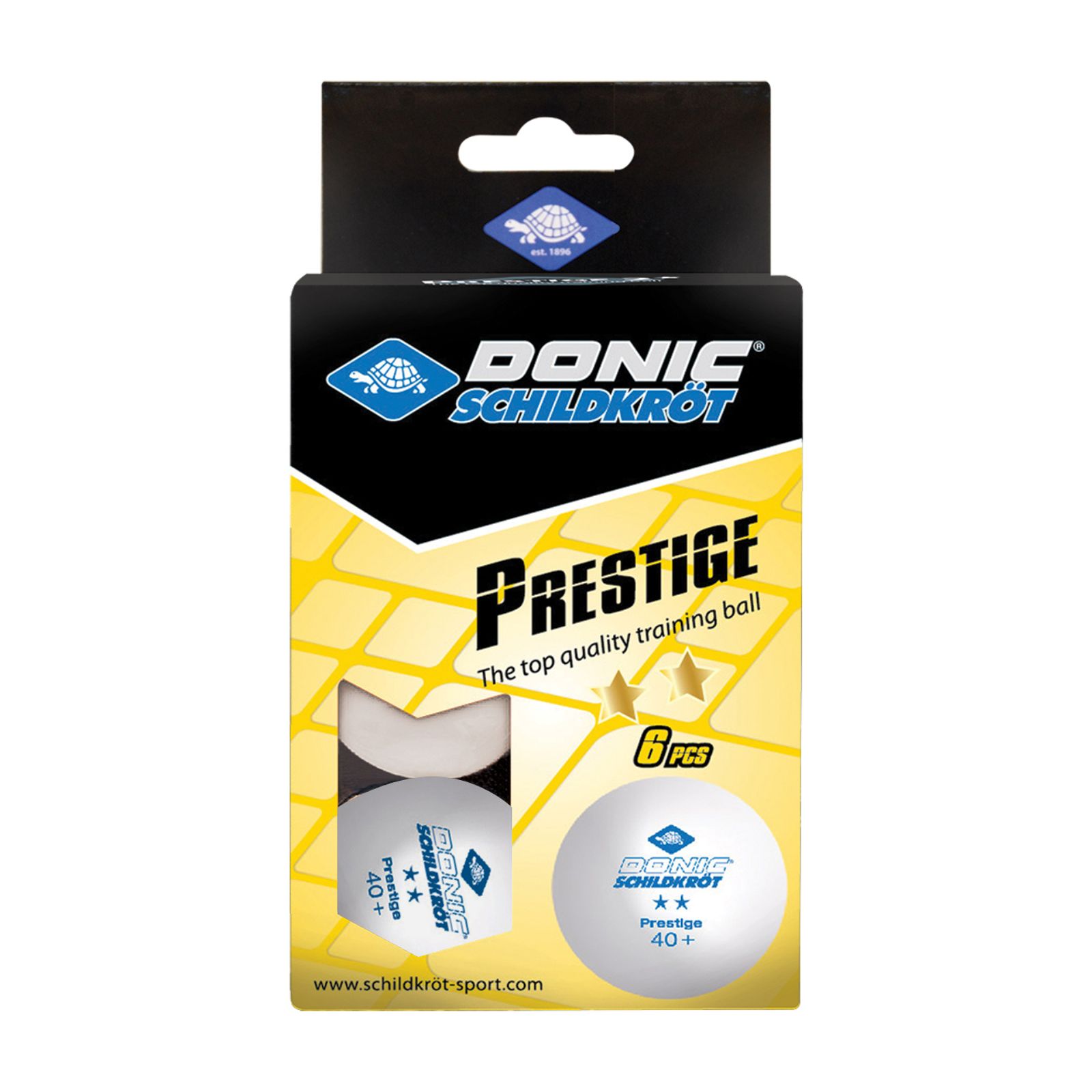 Мячики для н/тенниса DONIC PRESTIGE 2, 40+ 6 штук, белые фото №1