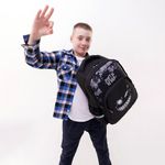 Рюкзак BRAUBERG SOFT, 2 отделения, 3 кармана, "Don't be afraid", СВЕТЯЩИЙСЯ, 40х31х15 см, 271364