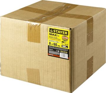 STAYER 8 х 60 мм, потайной бортик, 1000 шт, дюбель-гвоздь (30640-08-060)